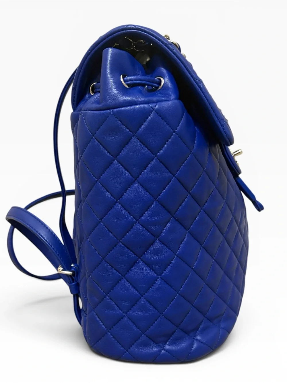 CHANEL Urban Spirit Large Backpack Royal Blue Quilted Lambskin 22 Series